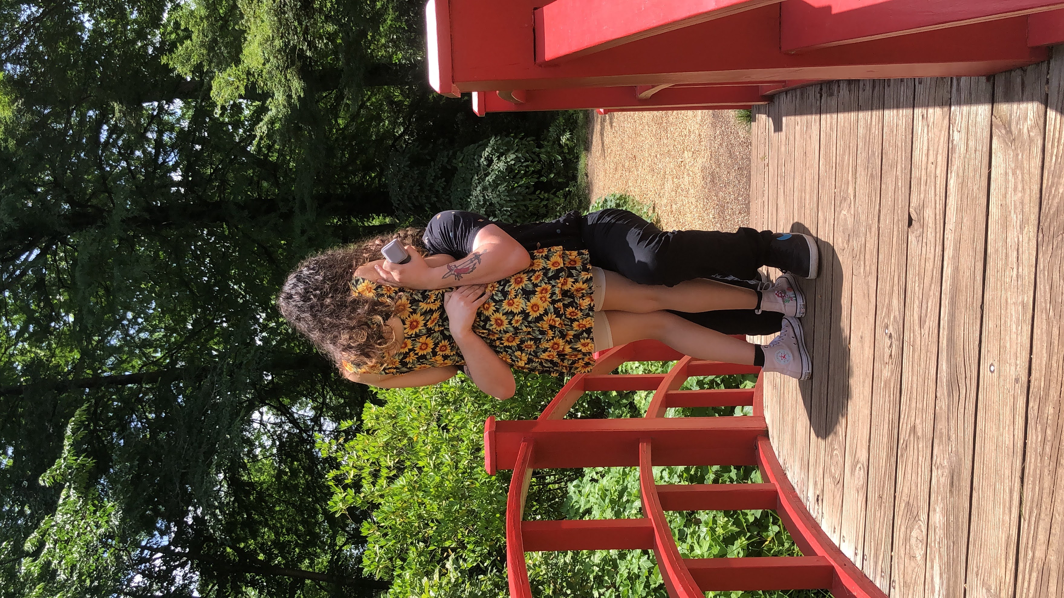 Da'Vanah and Jacob hugging after she said yes.
